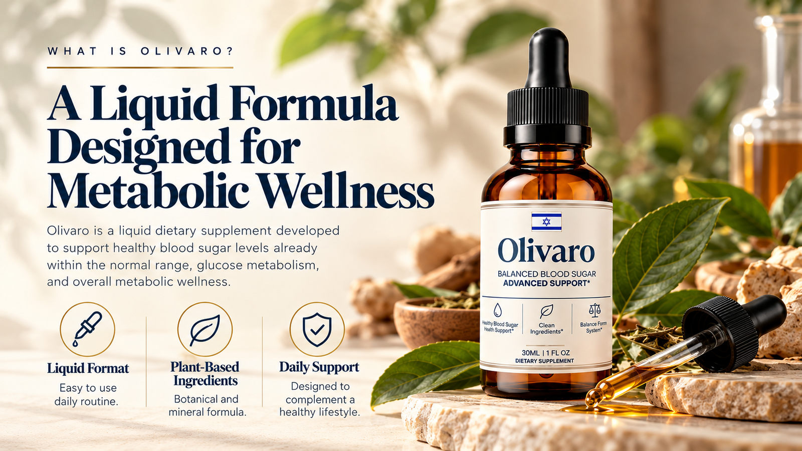 What is Olivaro: a liquid formula designed for metabolic wellness